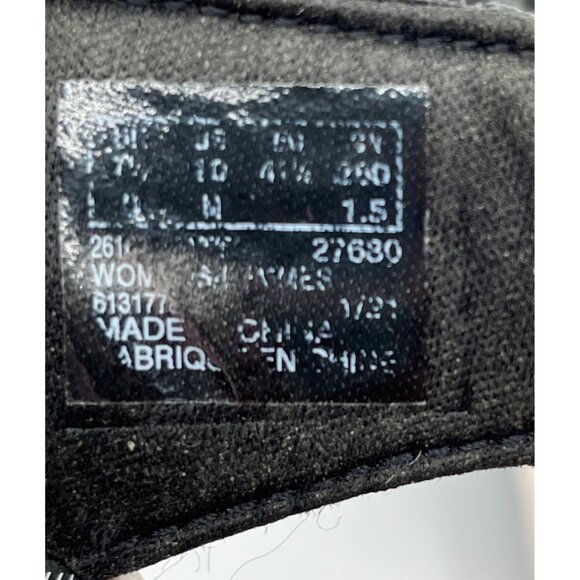 SIZE 10 Clarks Cloudsteppers Breeze Sea Black Patent Flip Fllops - Picture 4 of 8